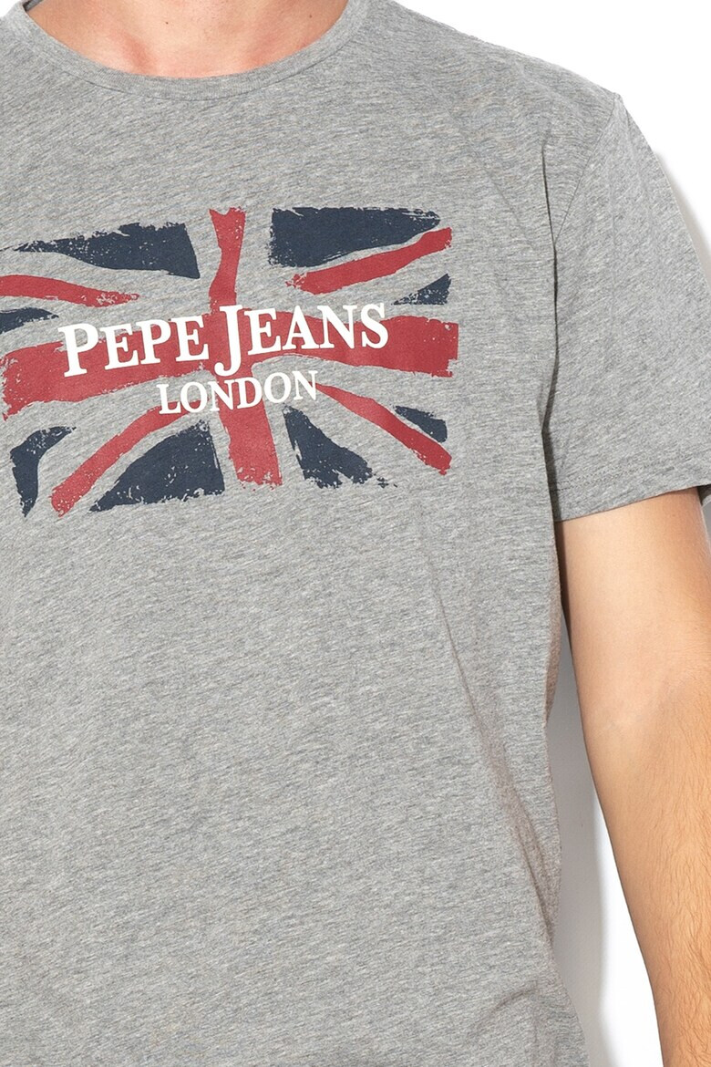 Pepe Jeans London Tricou regular fit cu imprimeu logo Banner - Pled.ro