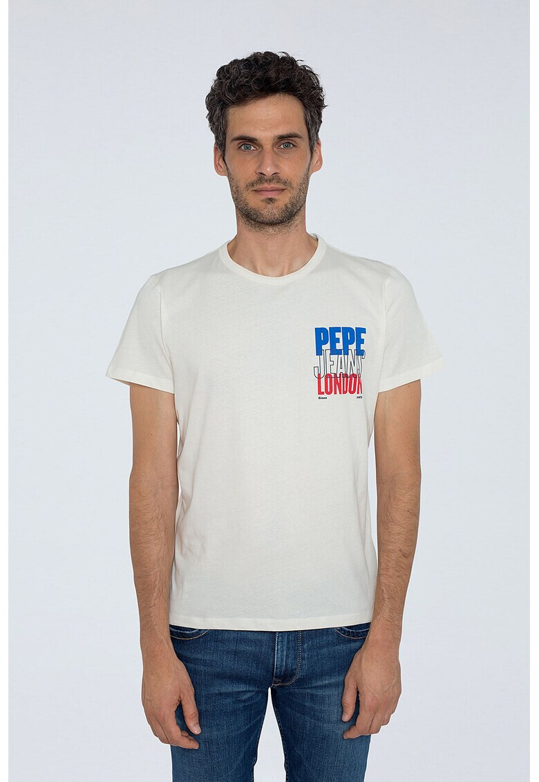 Pepe Jeans London Tricou regular fit cu imprimeu logo pe piept - Pled.ro