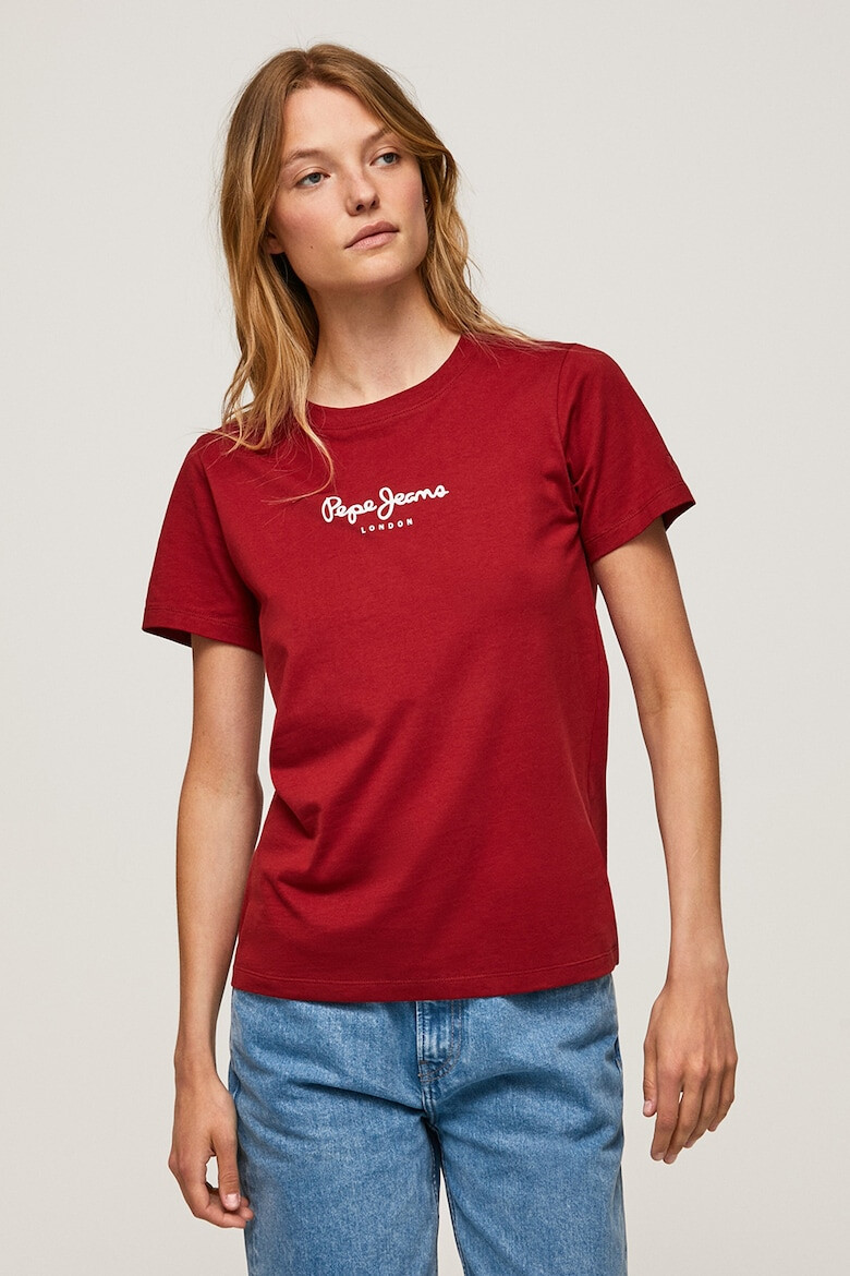 Pepe Jeans London Tricou regular fit cu logo Camila - Pled.ro