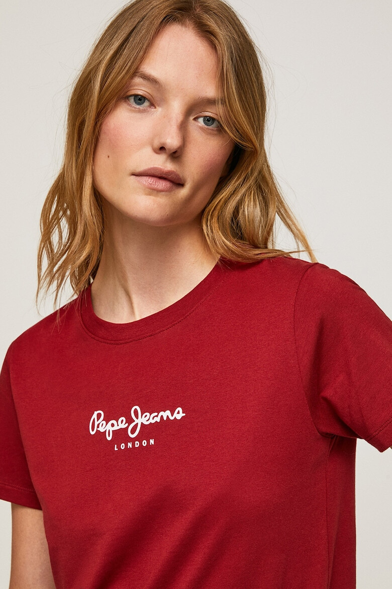 Pepe Jeans London Tricou regular fit cu logo Camila - Pled.ro