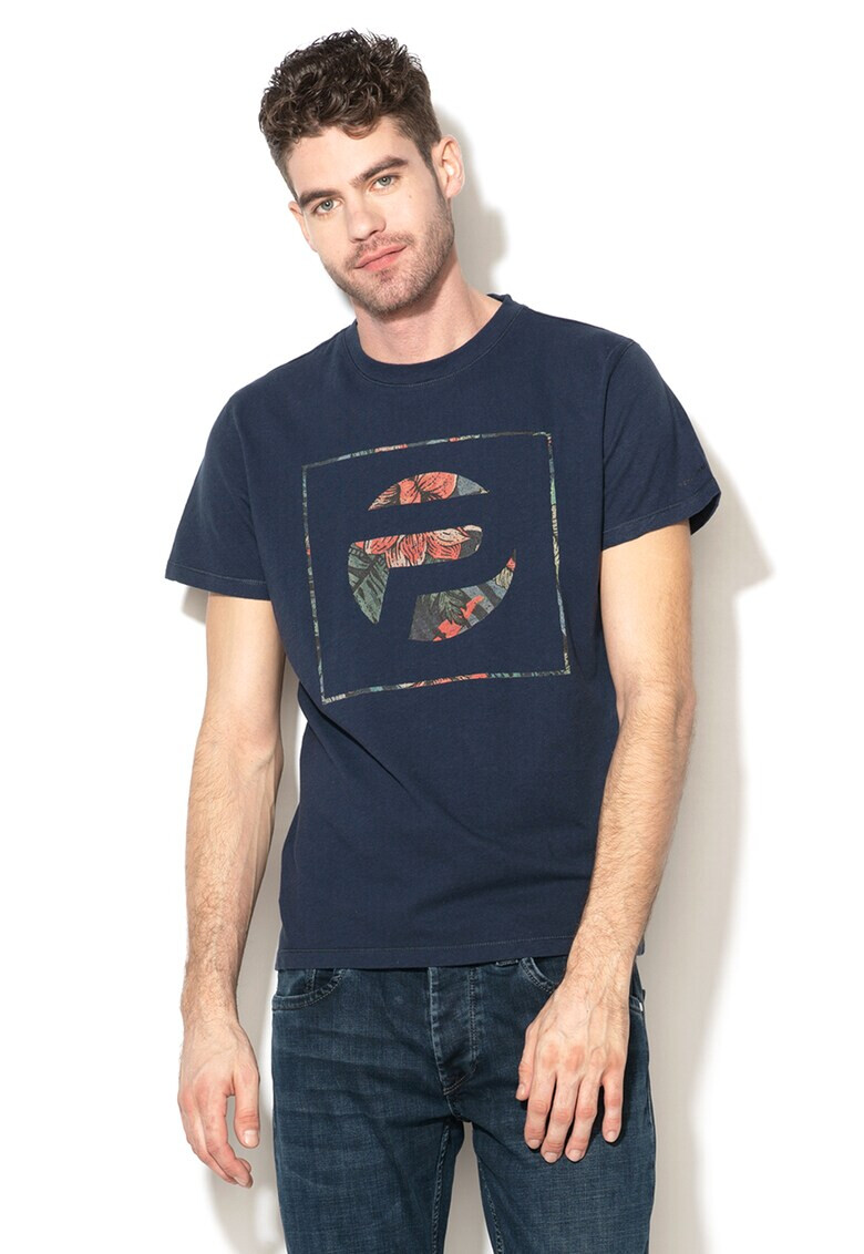 Pepe Jeans London Tricou regular fit din amestec de in Ealing - Pled.ro