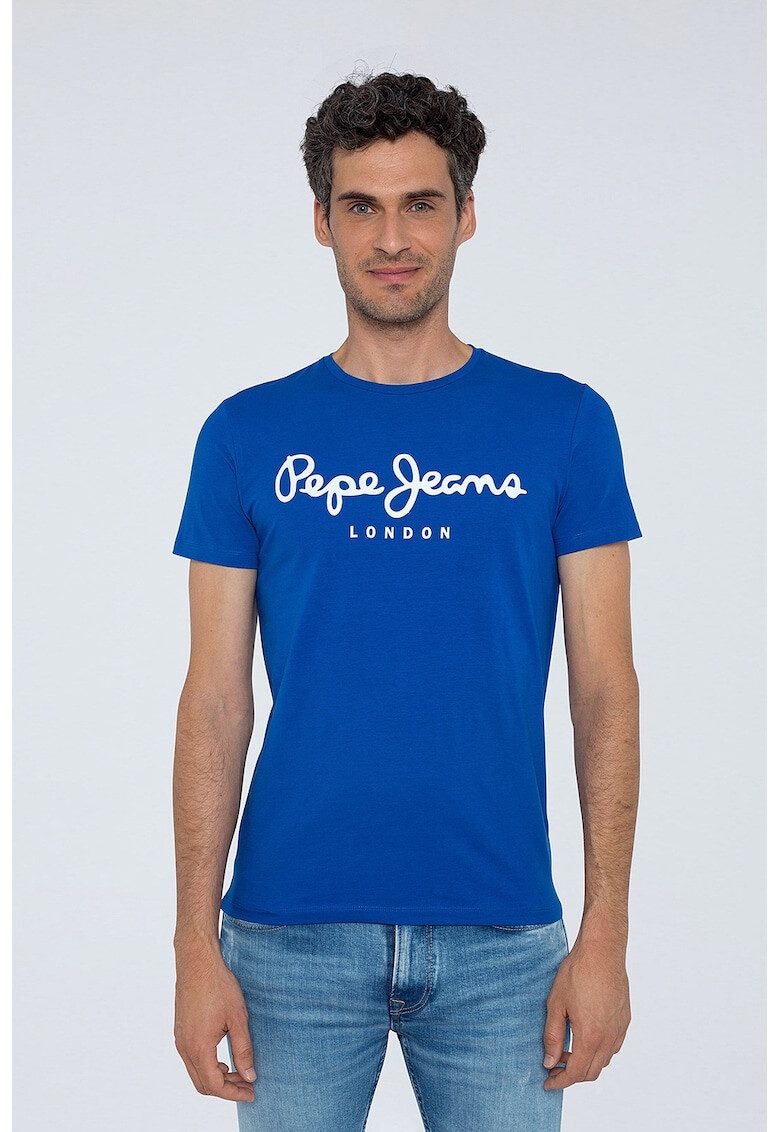 Pepe Jeans London Tricou slim fit cu imprimeu logo - Pled.ro