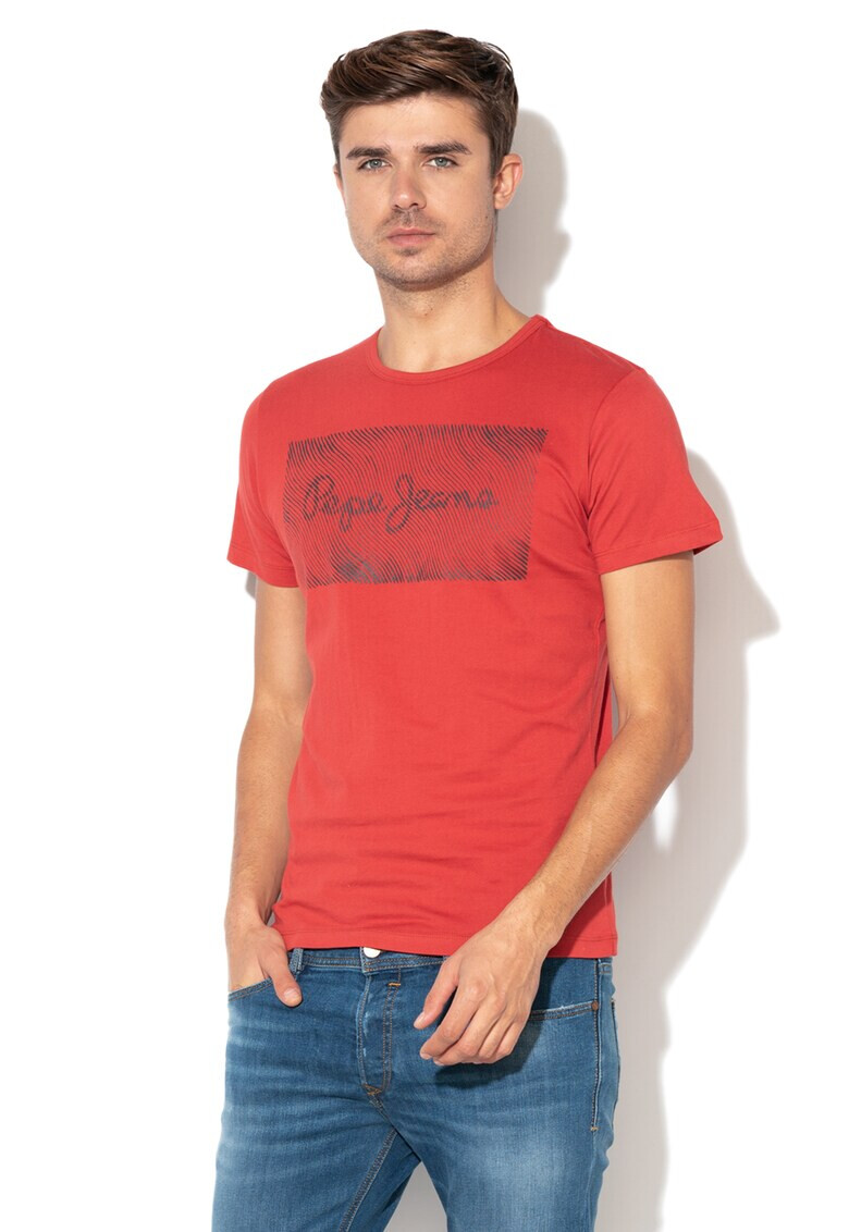 Pepe Jeans London Tricou slim fit cu imprimeu logo Cipri - Pled.ro