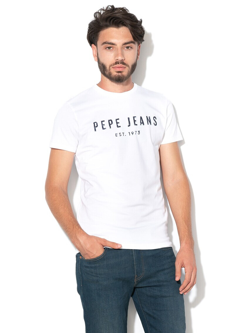 Pepe Jeans London Tricou slim fit cu imprimeu logo Pol - Pled.ro