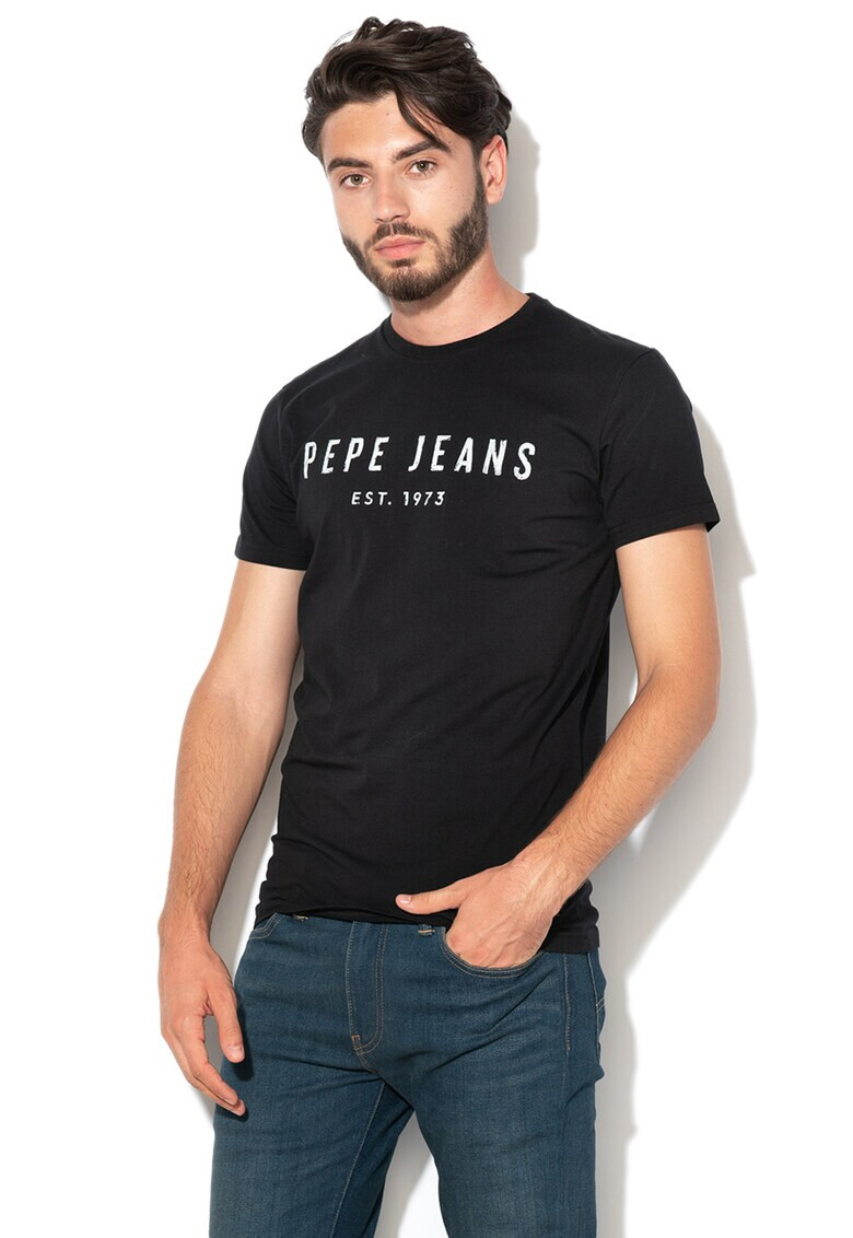 Pepe Jeans London Tricou slim fit cu imprimeu logo Pol - Pled.ro