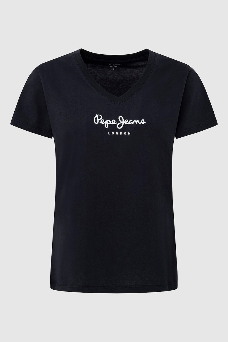 Pepe Jeans London Triocu cu decolteu in V si imprimeu logo Wendys - Pled.ro