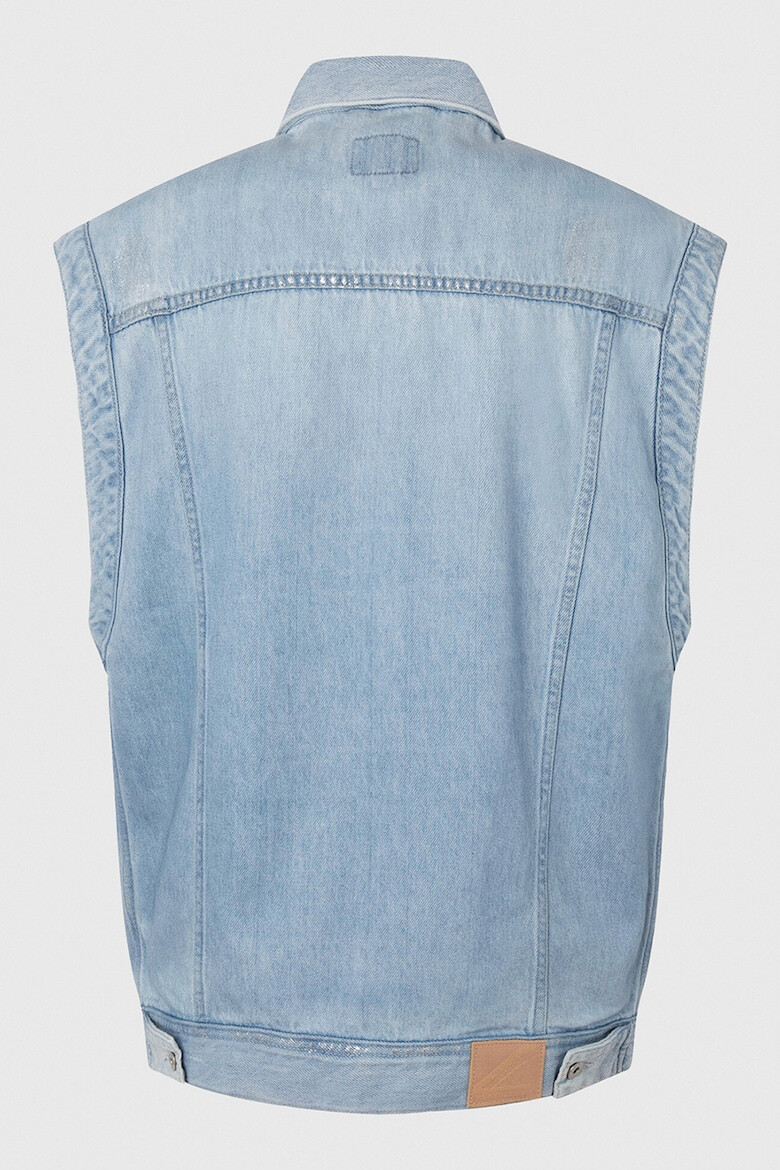 Pepe Jeans London Vesta de denim cu aspect decolorat - Pled.ro