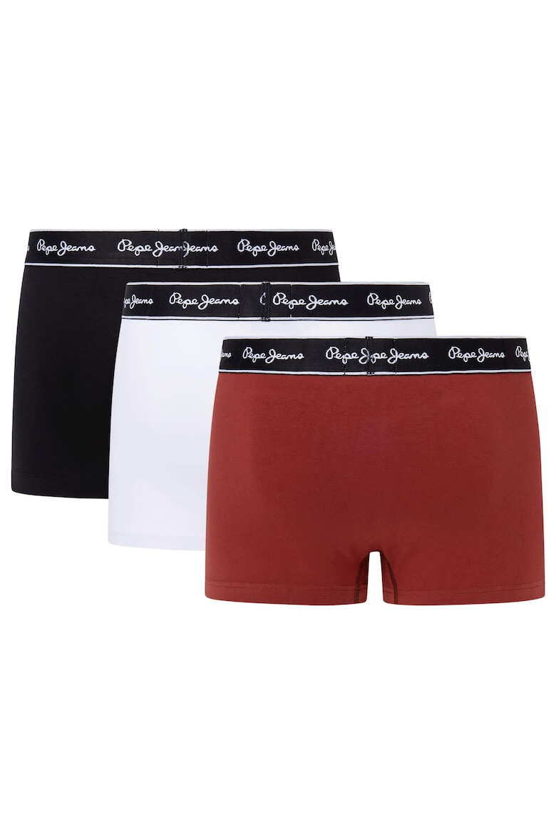 Pepe Jeans Set de boxeri cubanda logo in talie - 3 perechi - Pled.ro