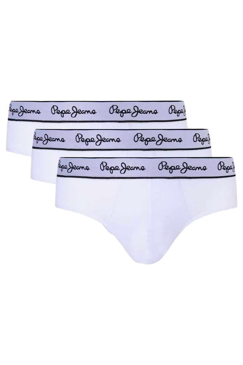 Pepe Jeans Set de chiloti cu banda logo in talie -3 perechi - Pled.ro