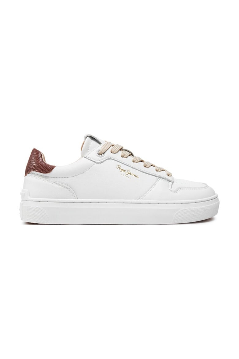 Pepe Jeans Sneakers PLS00015 Alb Piele ecologica - Pled.ro