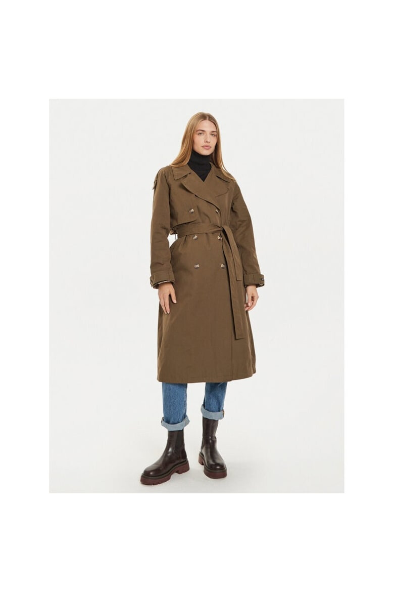 Pepe Jeans Trench Bianca PL402446 Verde Regular Fit Poliester - Pled.ro