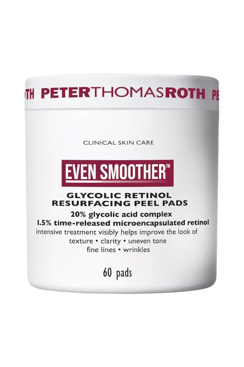 Peter Thomas Roth Patchuri pentru ochi EVEN SMOOTHER™ Glycolic Retinol Resurfacing Peel Pads 60 buc - Pled.ro