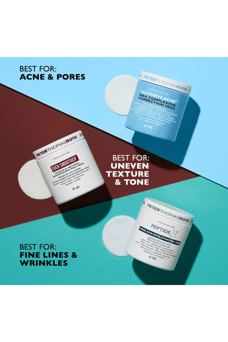 Peter Thomas Roth Patchuri pentru ochi Peptide 21™ Amino Acid Exfoliating Peel Pads 60 buc - Pled.ro