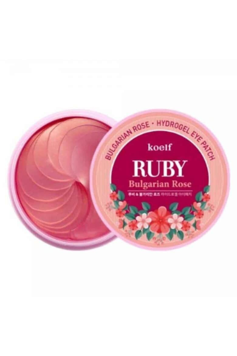 Petitfee Plasturi pentru ochi Ruby Bulgarian Rose Eye Patch 60 buc - Pled.ro