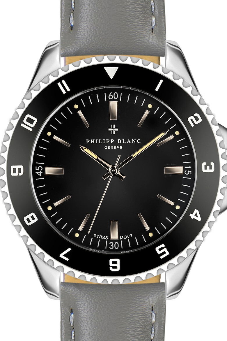 Philipp Blanc Ceas quartz cu o curea de piele - Pled.ro