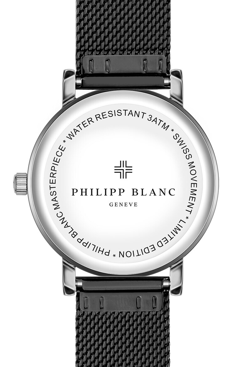 Philipp Blanc Ceas quartz unisex cu bratara cu model plasa - Pled.ro