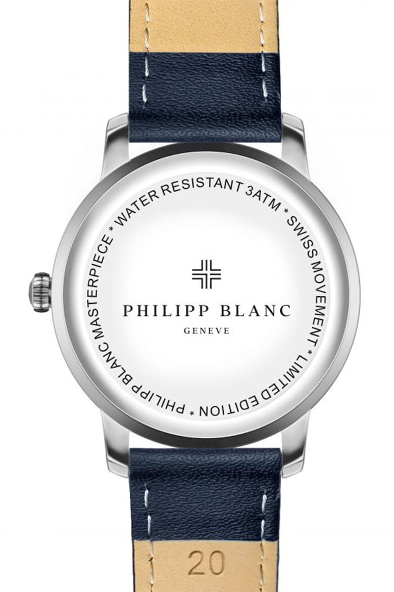 Philipp Blanc Ceas quartz unisex cu o curea de piele - Pled.ro