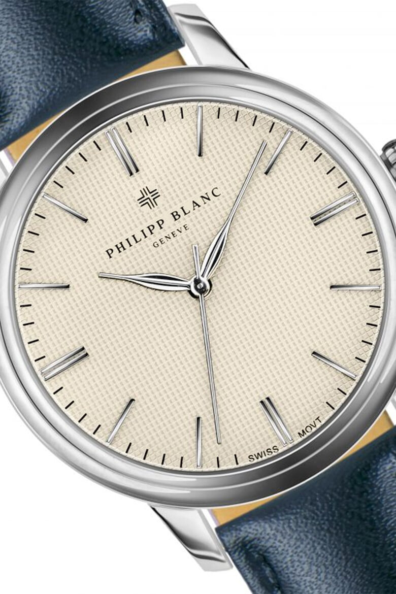 Philipp Blanc Ceas quartz unisex cu o curea de piele - Pled.ro