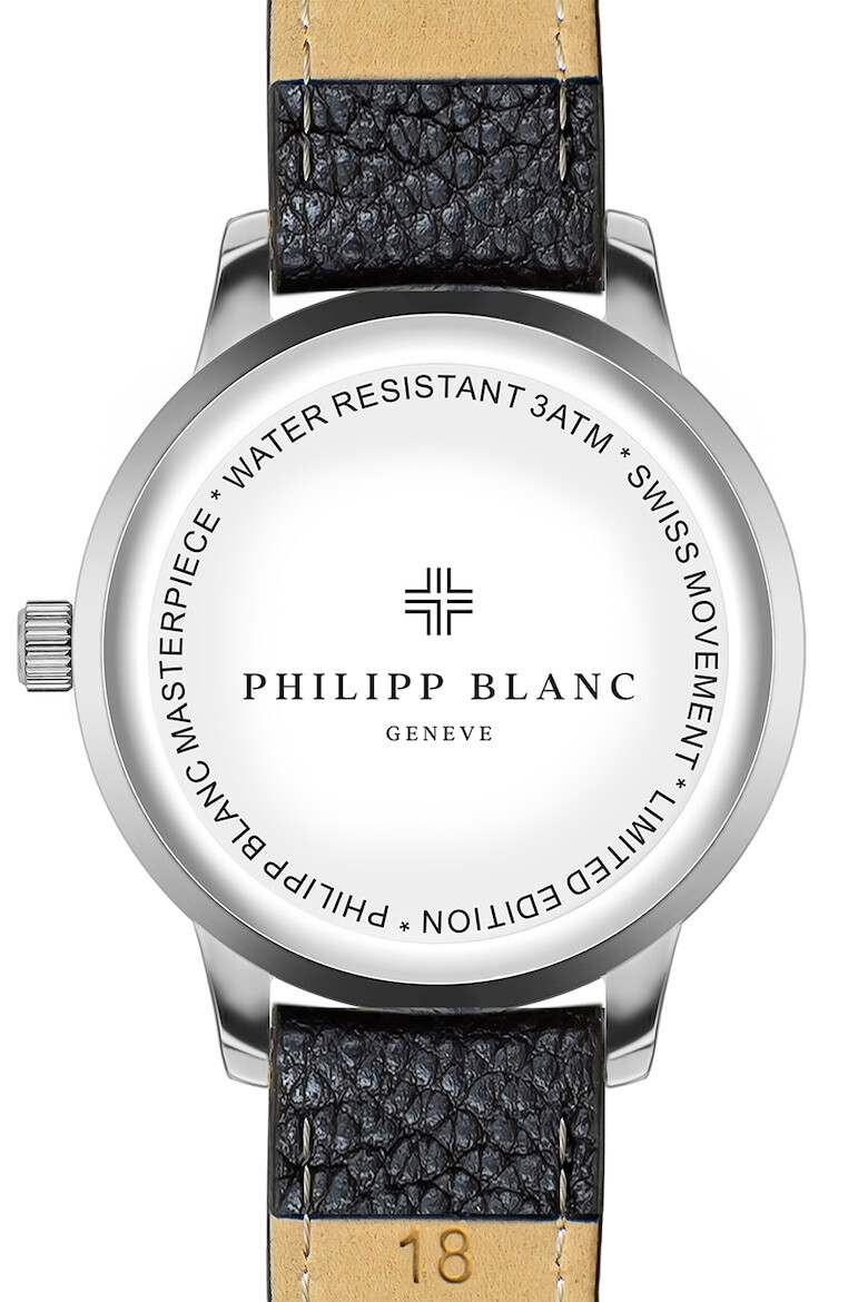 Philipp Blanc Ceas unisex analog cu o curea de piele - Pled.ro