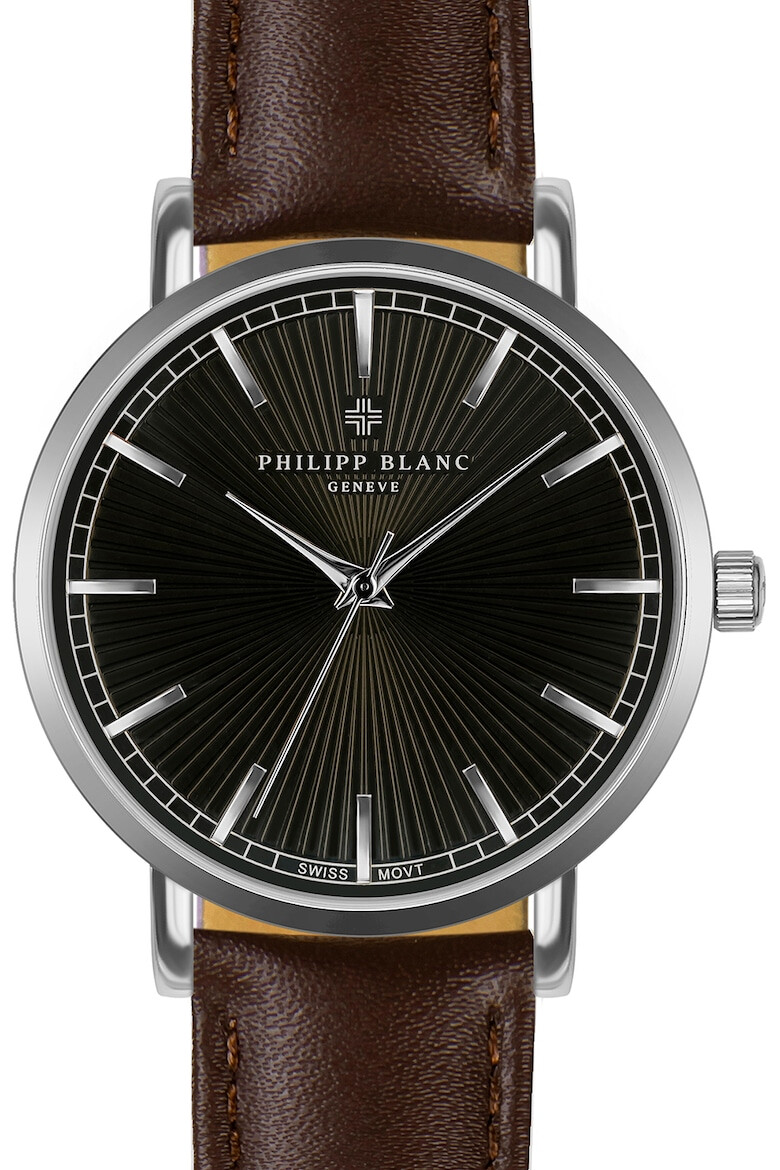 Philipp Blanc Ceas unisex cu o curea de piele - Pled.ro