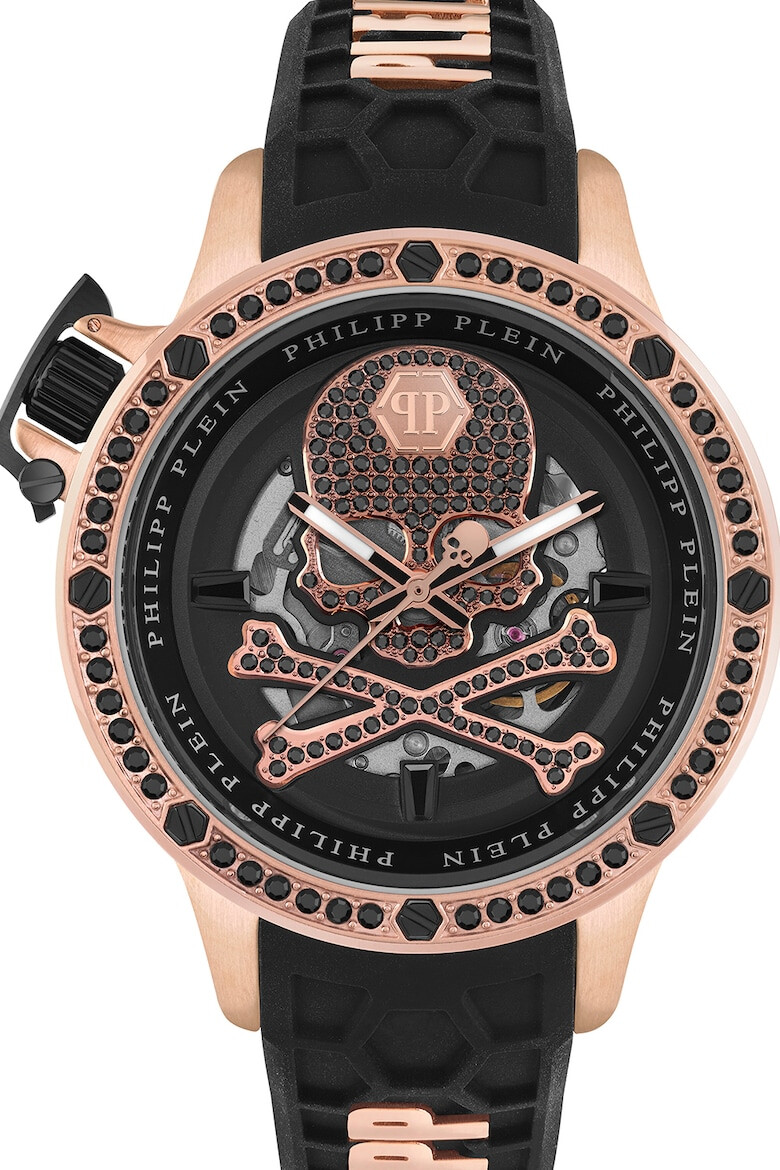 Philipp Plein Ceas automatic cu o curea de silicon - Pled.ro