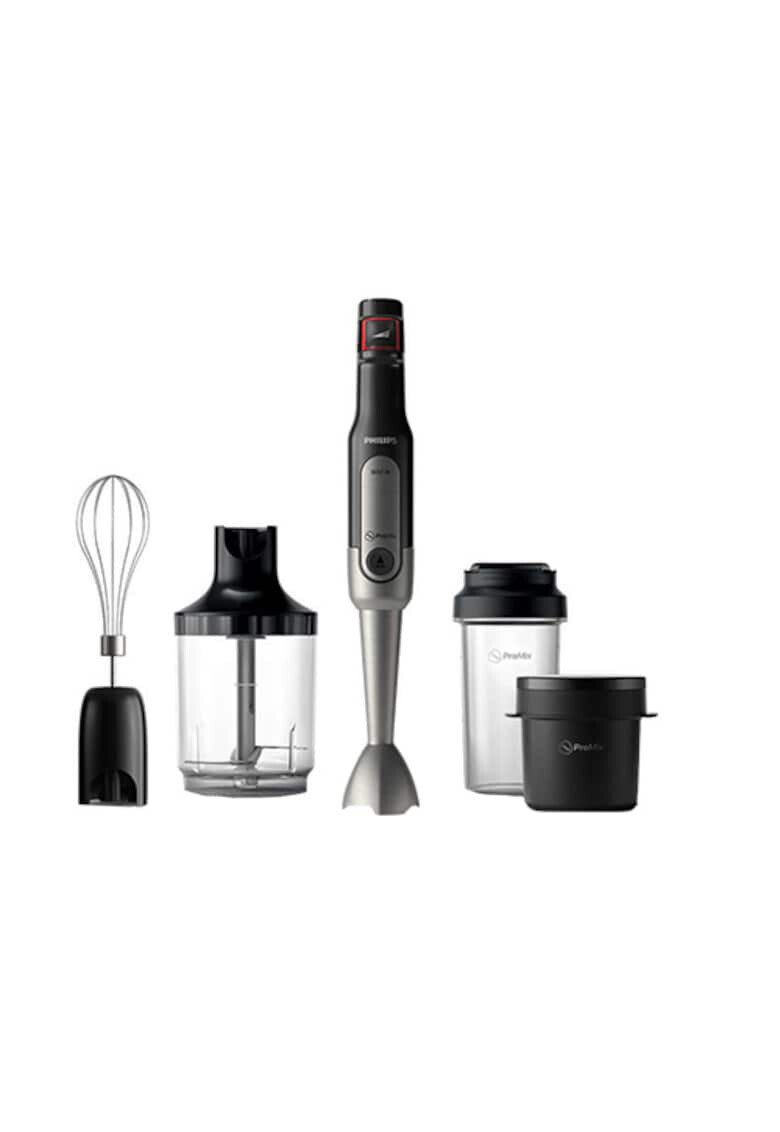 Philips Mixer vertical Viva Collection ProMix HR2655/90 800 W Speed Touch + Functie Turbo tocator XL 1 l tel cana de supa on-thego (300 ml) recipient on-the-go (500 ml) Negru - Pled.ro