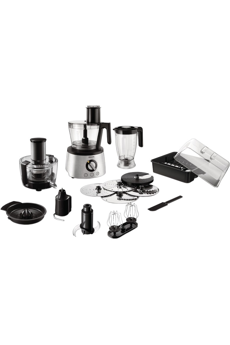 Philips Robot de bucatarie Avance Collection HR7778/00 1300 W bol 3.4 l blender 2.2 l storcator de fructe si legume 12 viteze + Pulse inox - Pled.ro