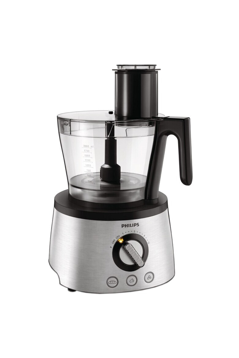 Philips Robot de bucatarie Avance Collection HR7778/00 1300 W bol 3.4 l blender 2.2 l storcator de fructe si legume 12 viteze + Pulse inox - Pled.ro