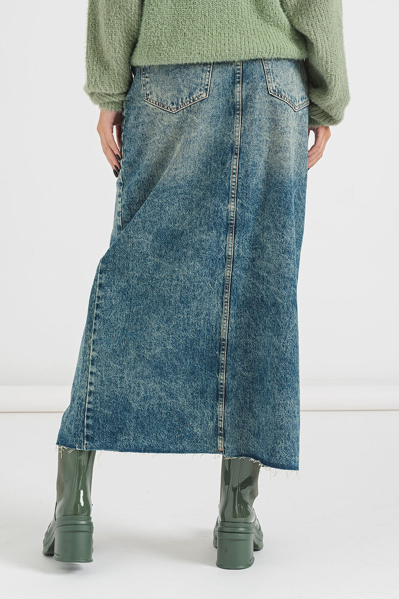 Pieces Fusta din denim cu aspect decolorat Nadine - Pled.ro