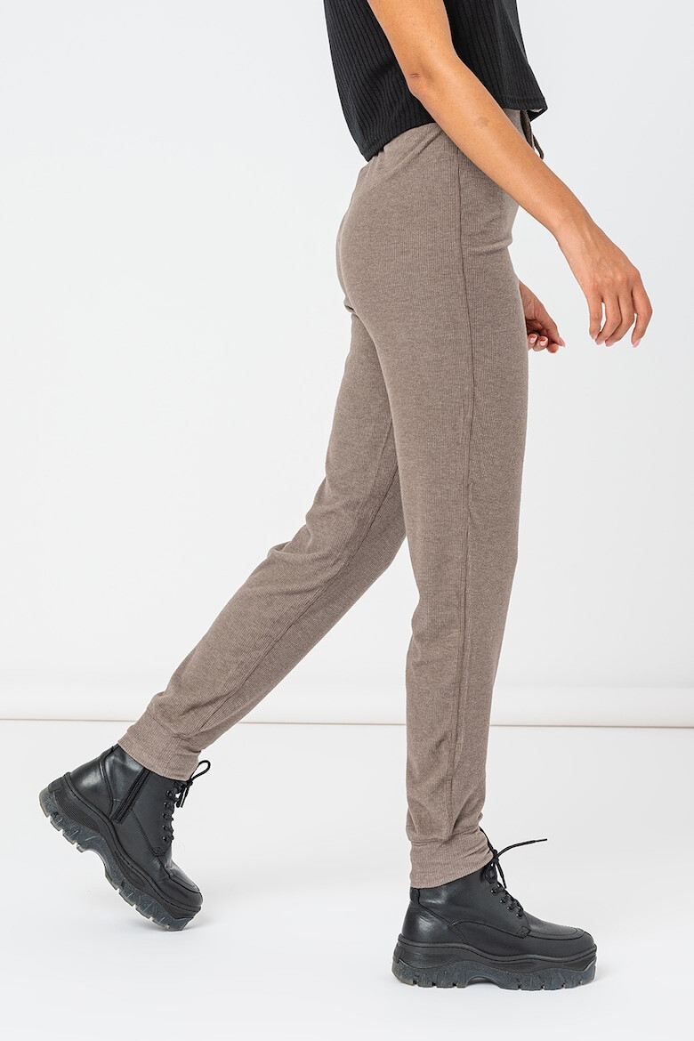 Pieces Pantaloni sport cu talie inalta si aspect striat Emma - Pled.ro