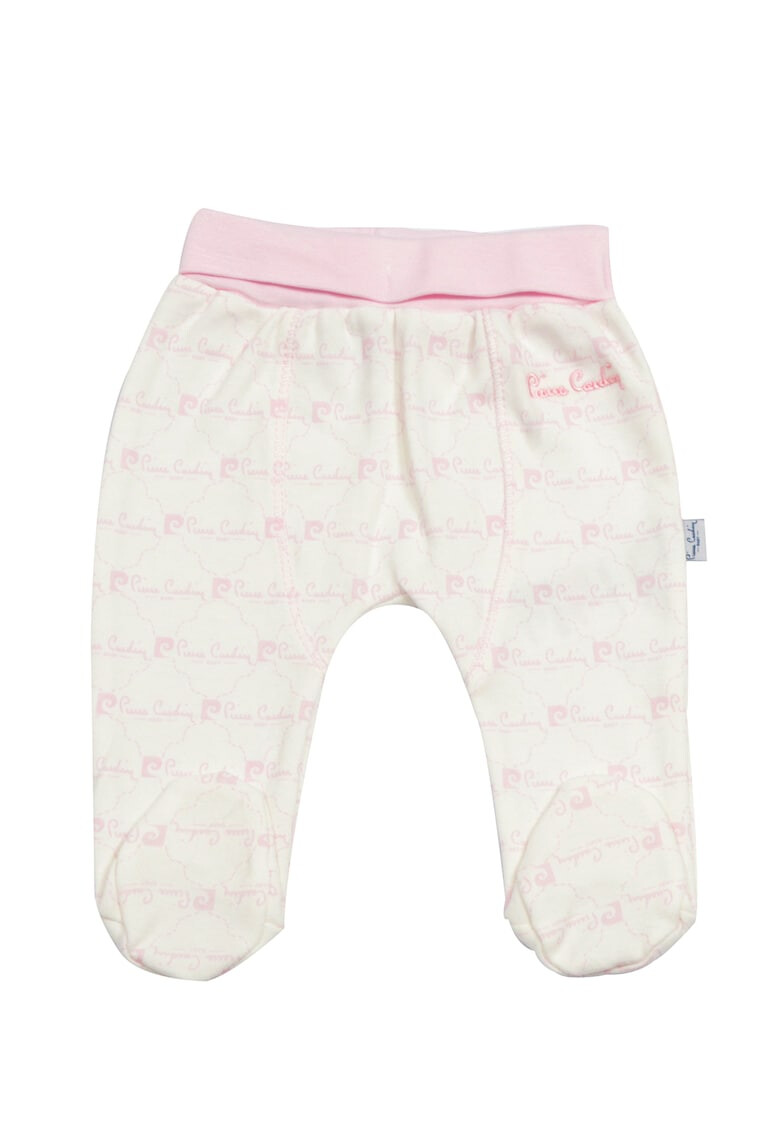 Pierre Cardin Baby Pantaloni cu botosei si logo brodat - Pled.ro