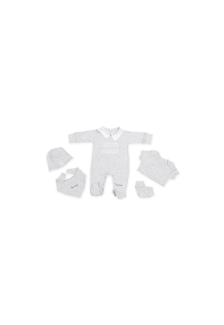 Pierre Cardin Baby Set de salopeta body caciula bavetica si manusi - Pled.ro