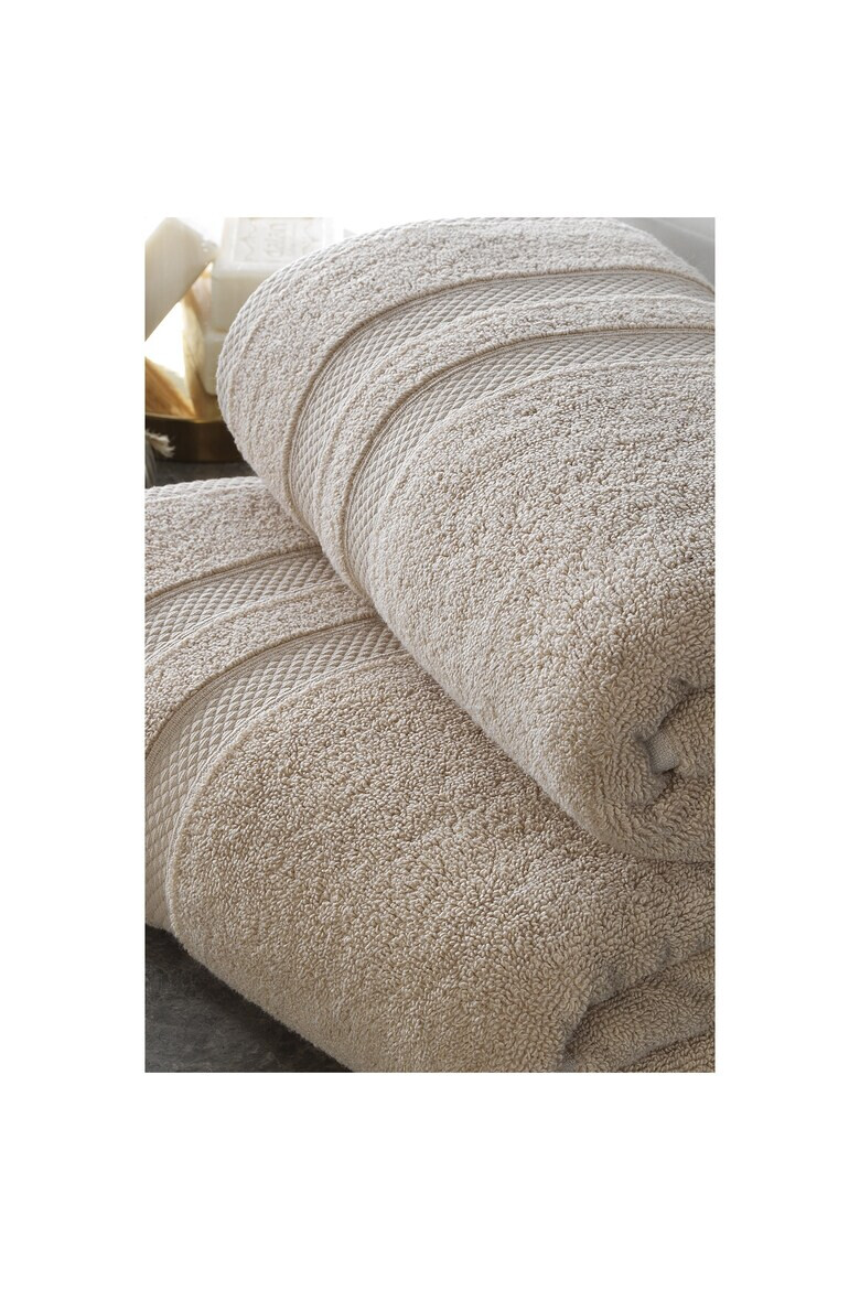 Pierre Cardin Home Set 2 prosoape fata SoftTounch 50x90 cm 100% bumbac 550 GSM bej - Pled.ro