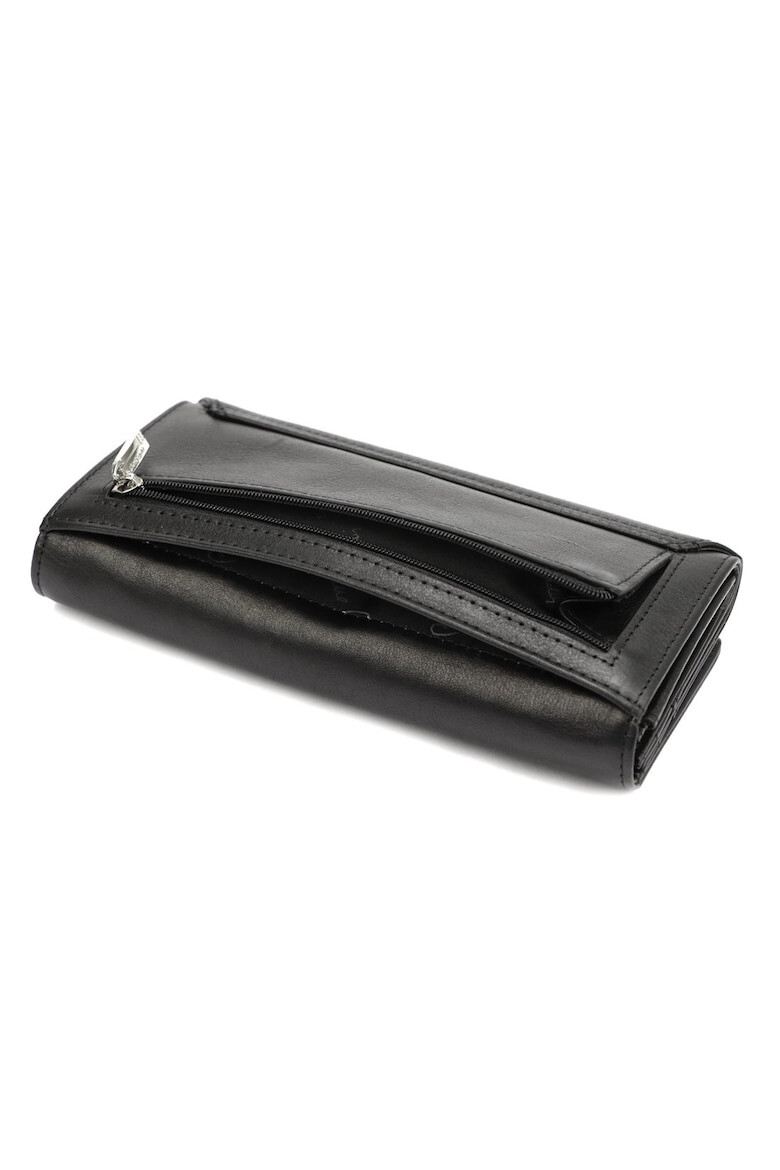 Pierre Cardin Portofel dama Piele naturala Negru 18.5 x 10 x 4 cm - Pled.ro