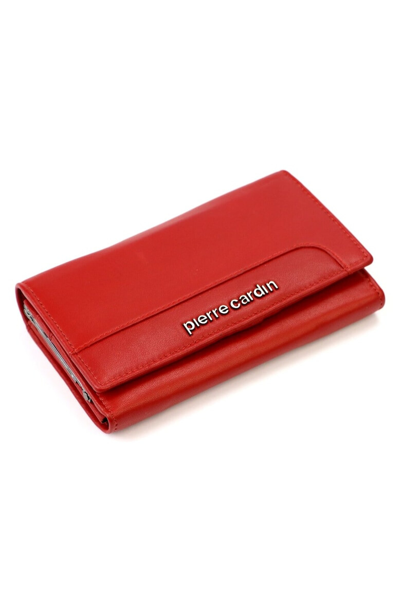 Pierre Cardin Portofel dama piele naturala organizare RFID Rosu 16 x 9.5 x 3 cm - Pled.ro