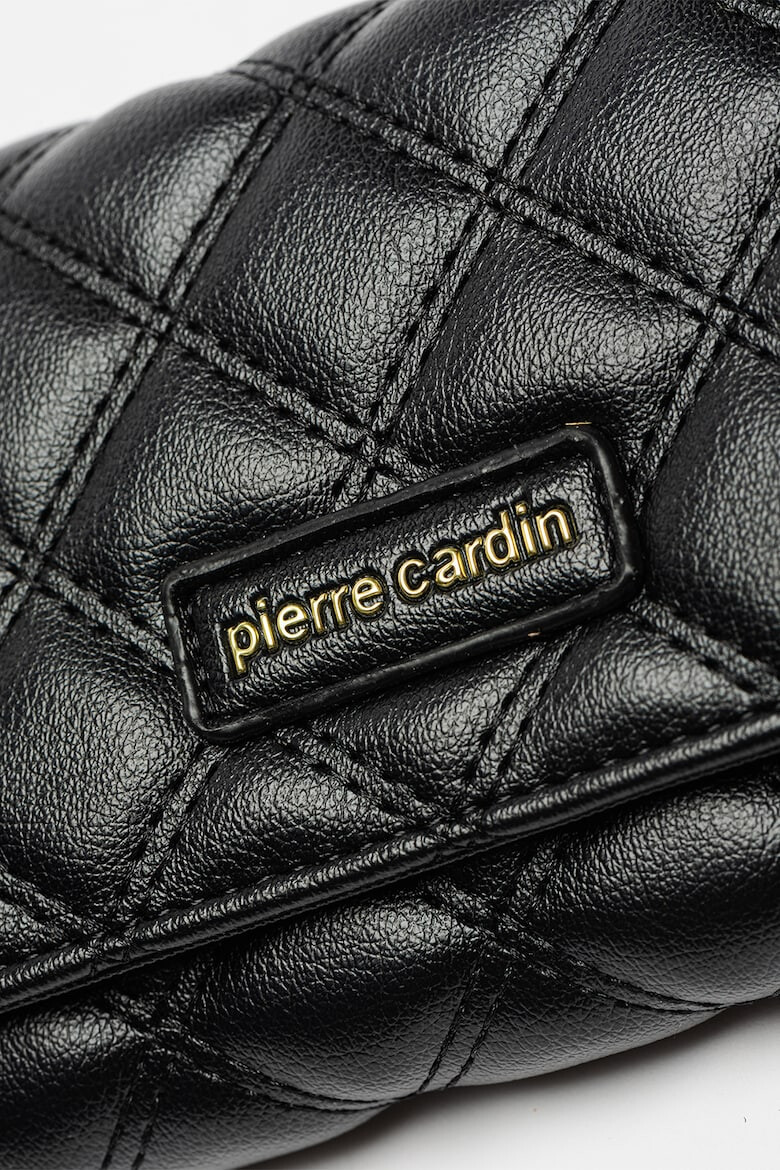 Pierre Cardin Portofel matlasat din piele ecologica cu aplicatie logo metalica - Pled.ro