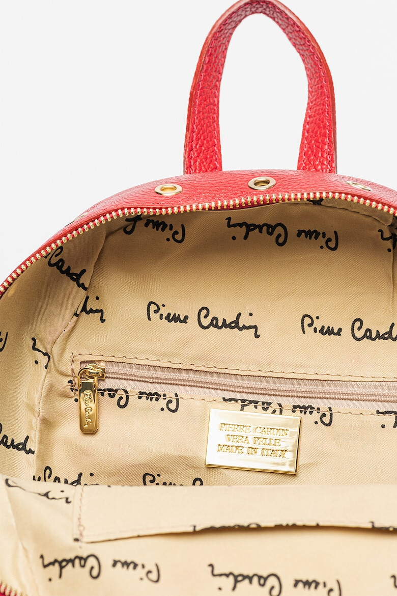 Pierre Cardin Rucsac de piele cu buzunar frontal cu fermoar - Pled.ro