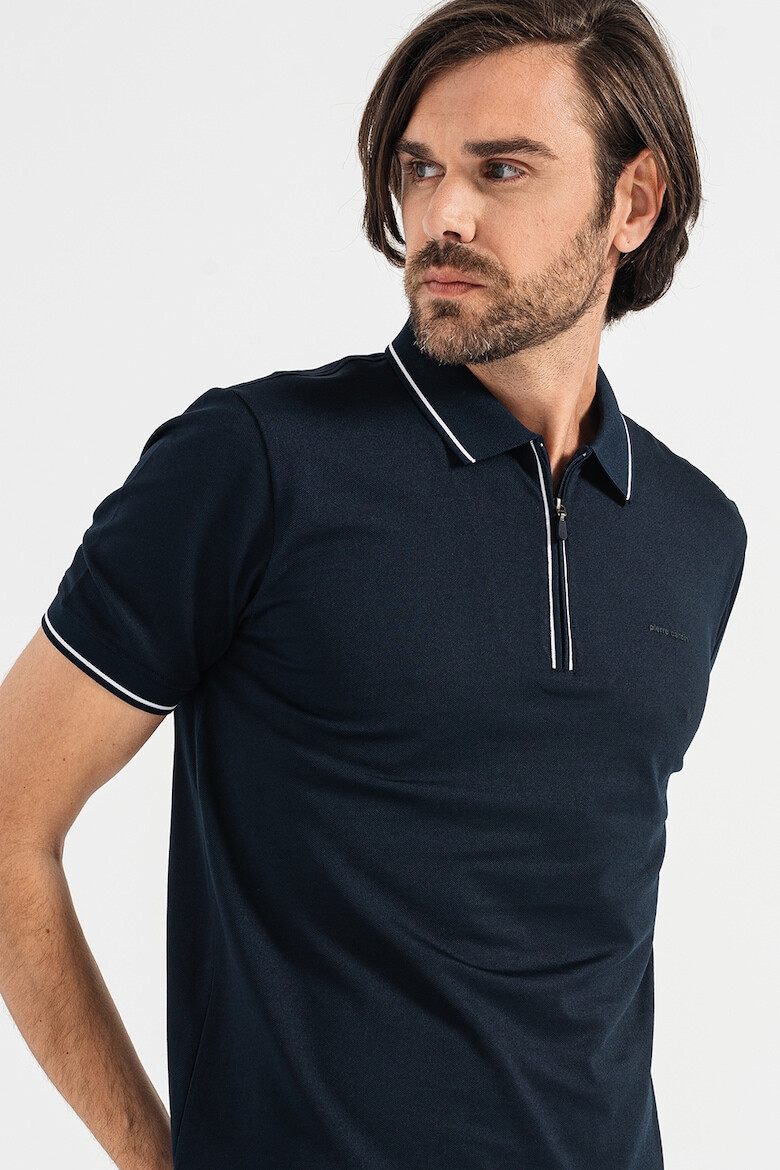 Pierre Cardin Tricou polo cu fermoar scurt - Pled.ro