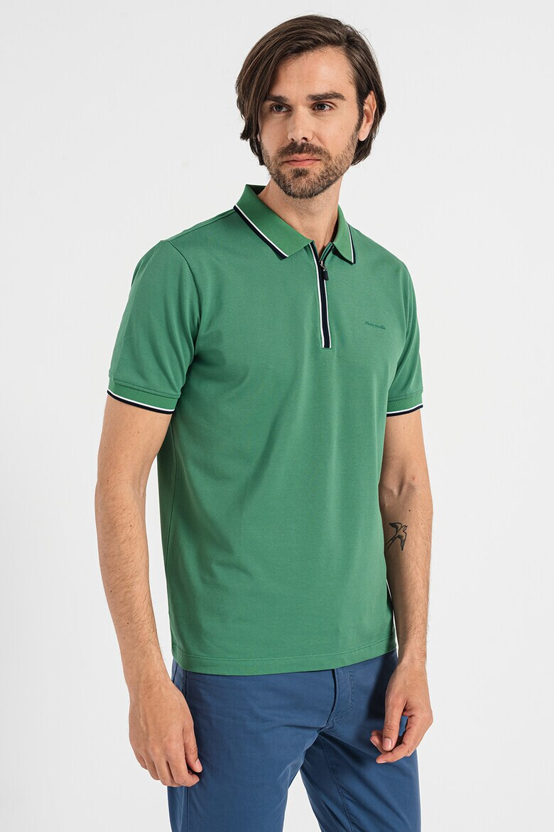 Pierre Cardin Tricou polo cu fermoar scurt - Pled.ro