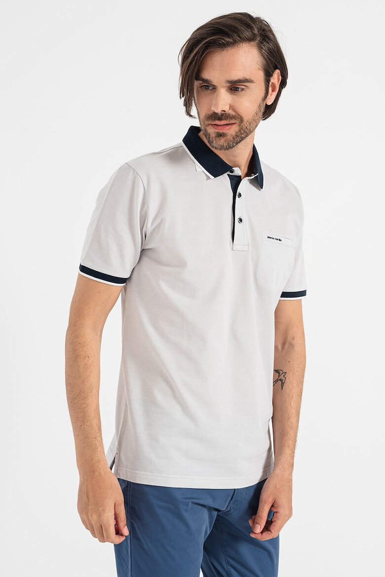 Pierre Cardin Tricou polo de bumbac cu margini contrastante - Pled.ro