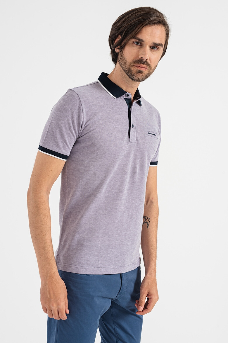 Pierre Cardin Tricou polo de bumbac cu margini contrastante - Pled.ro