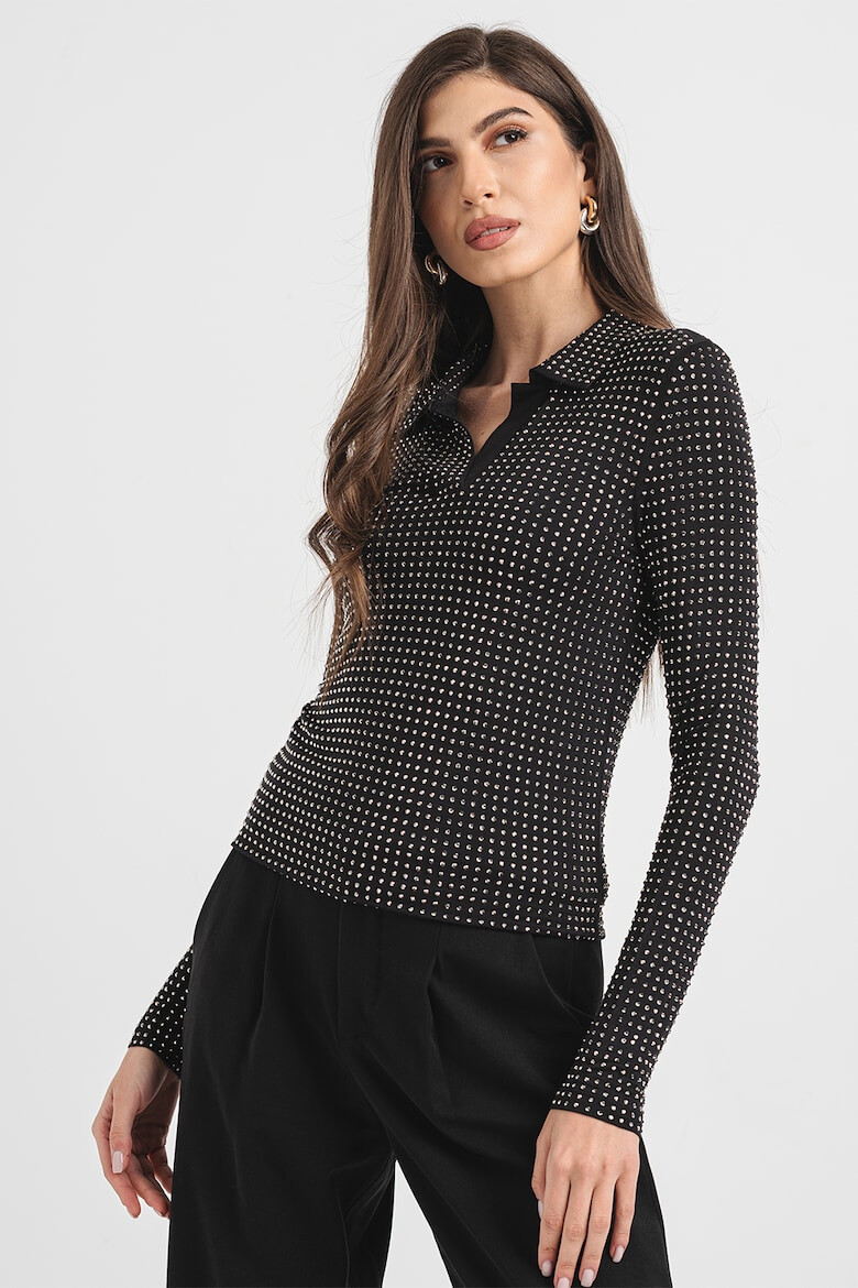 Pinko Bluza polo din amestec de modal - Pled.ro