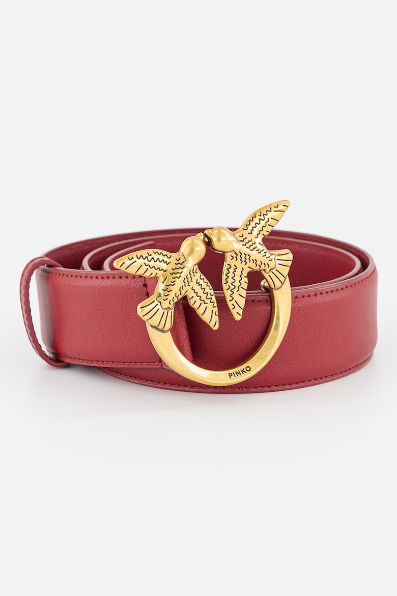 Pinko Curea din piele cu catarama in forma de logo Love Birds - Pled.ro