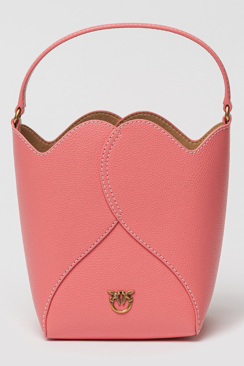 Pinko Geanta bucket de piele Heart - Pled.ro