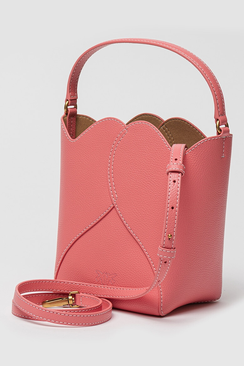 Pinko Geanta bucket de piele Heart - Pled.ro