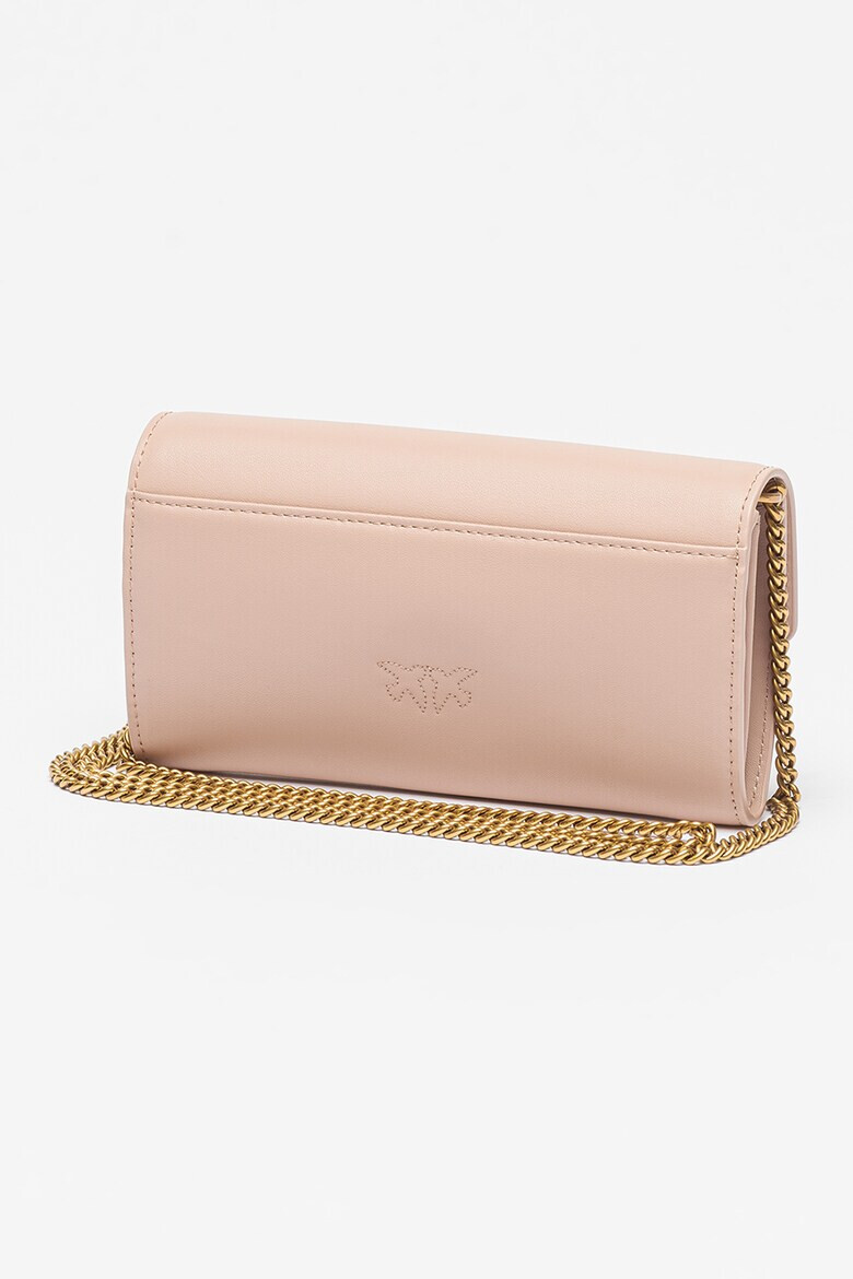 Pinko Geanta crossbody de piele cu aplicatie logo metalica Love One - Pled.ro