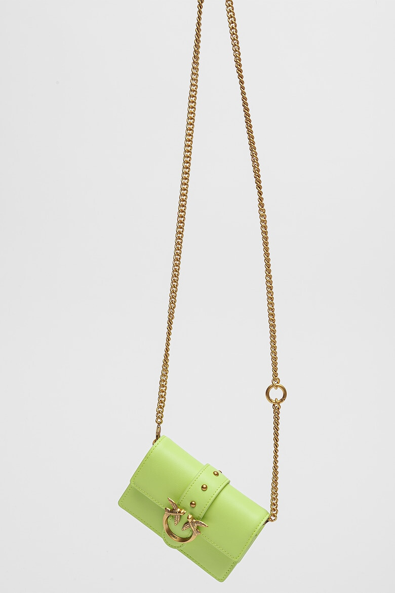 Pinko Geanta crossbody de piele cu clapa Love Micro - Pled.ro