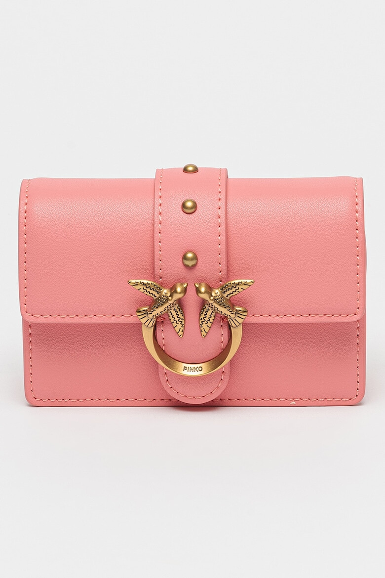 Pinko Geanta crossbody de piele cu clapa Love Micro - Pled.ro