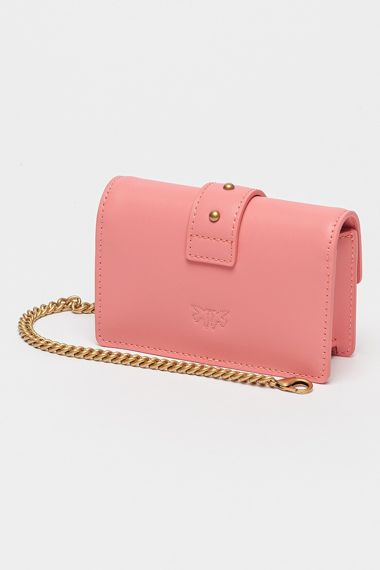 Pinko Geanta crossbody de piele cu clapa Love Micro - Pled.ro