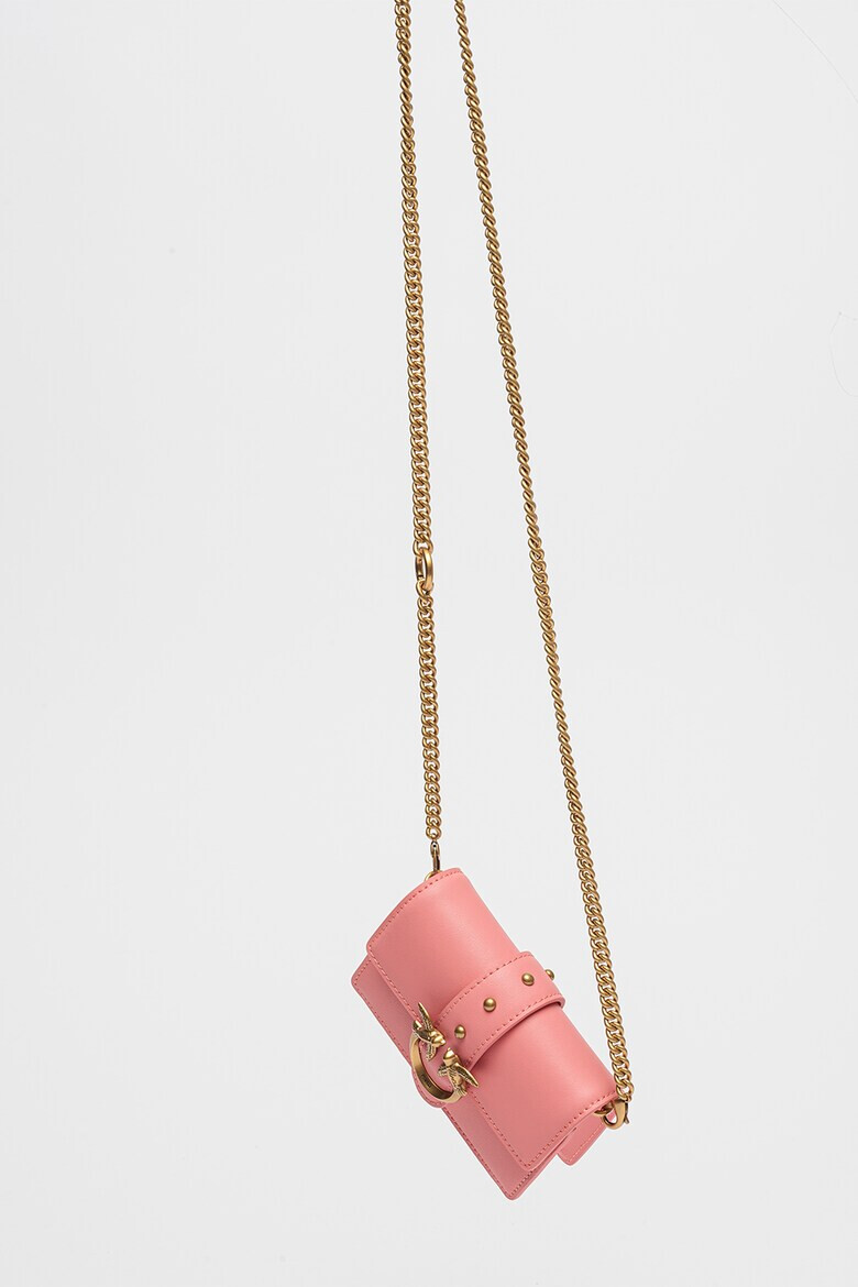 Pinko Geanta crossbody de piele cu clapa Love Micro - Pled.ro